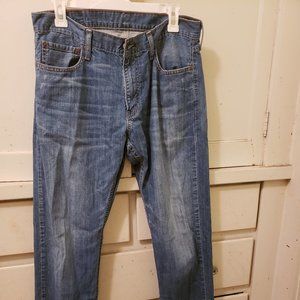 Levis 514 Mens Straight Medium Wash Blue Jeans 34 X 32